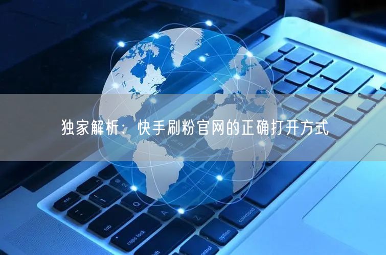 独家解析：快手刷粉官网的正确打开方式