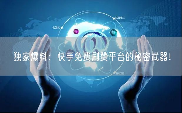 独家爆料：快手免费刷赞平台的秘密武器！