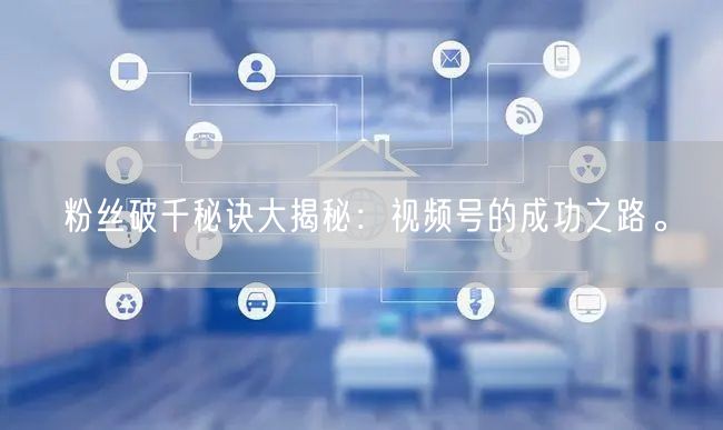粉丝破千秘诀大揭秘：视频号的成功之路。
