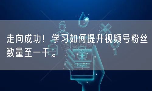 走向成功！学习如何提升视频号粉丝数量至一千。