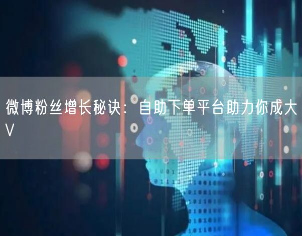 微博粉丝增长秘诀：自助下单平台助力你成大V