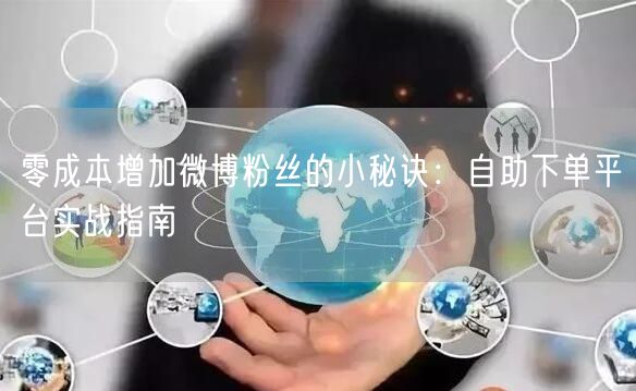 零成本增加微博粉丝的小秘诀：自助下单平台实战指南
