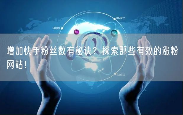 增加快手粉丝数有秘诀？探索那些有效的涨粉网站！