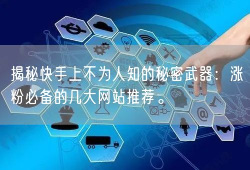 揭秘快手上不为人知的秘密武器：涨粉必备的几大网站推荐。