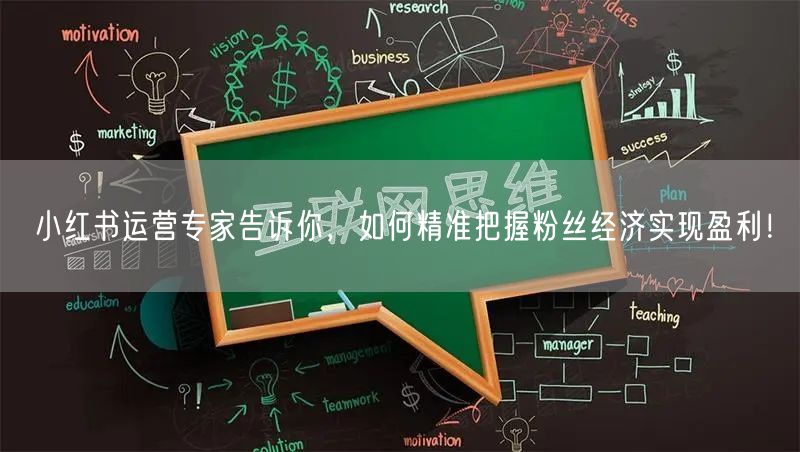 小红书运营专家告诉你，如何精准把握粉丝经济实现盈利！